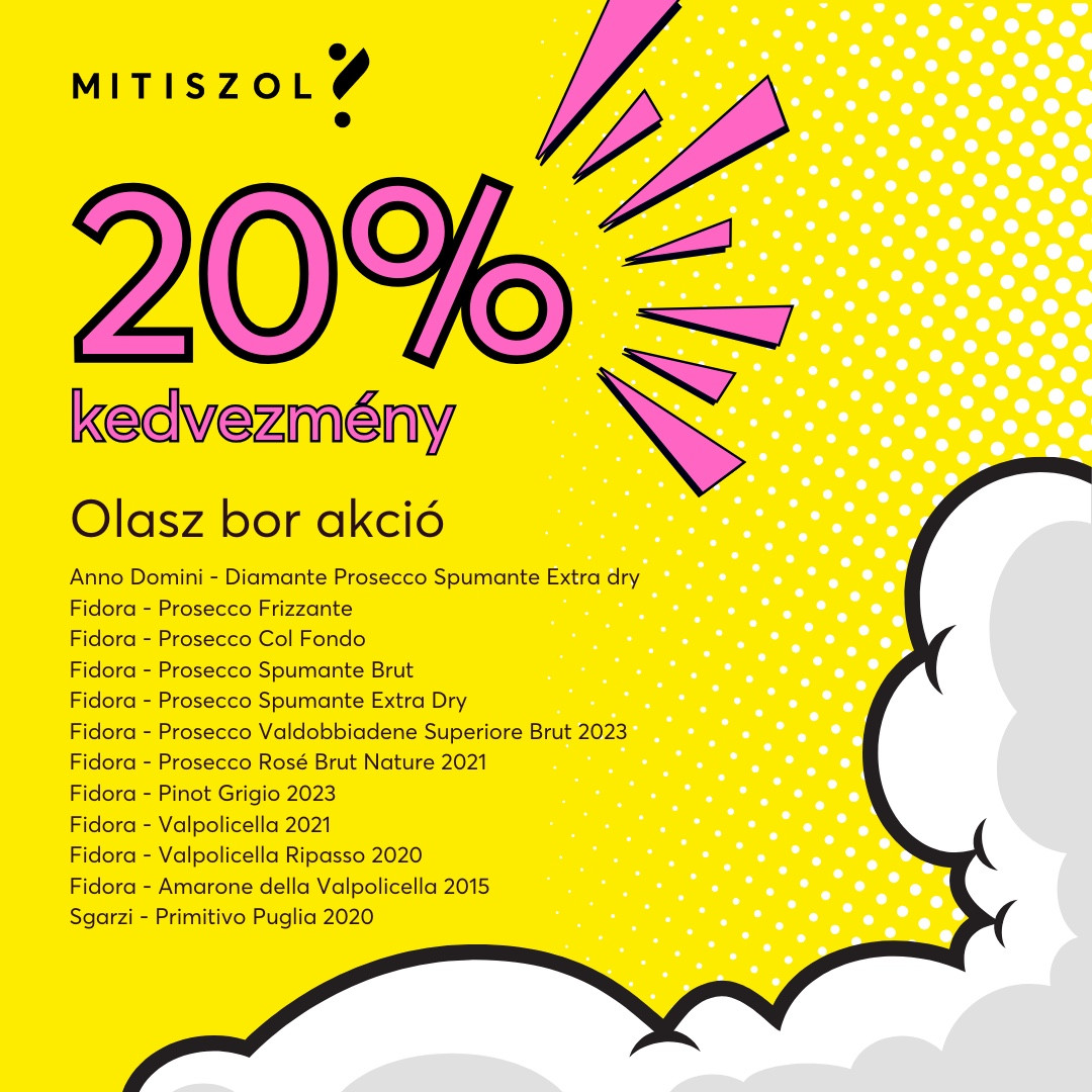 Olasz boraink 20% kedvezménnyel