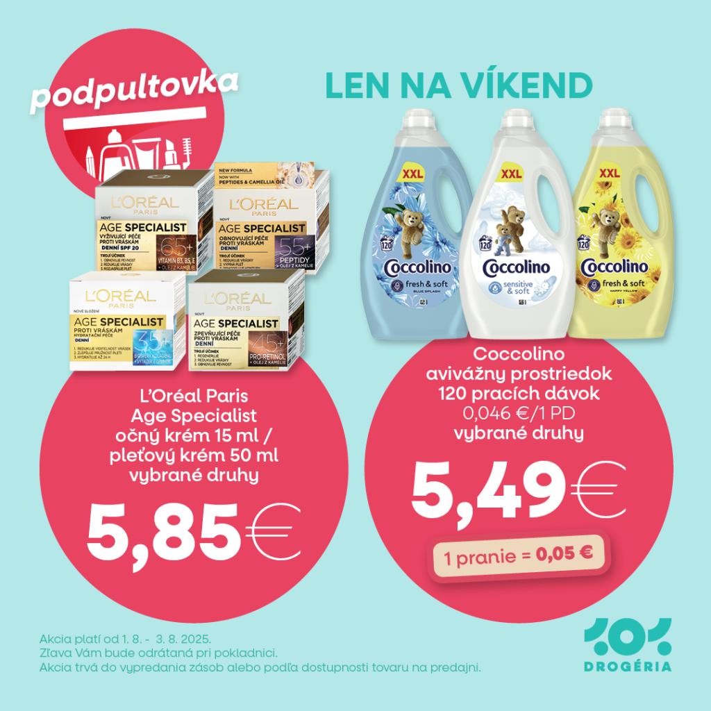 🧴 PODPULTOVKA LEN NA VÍKEND