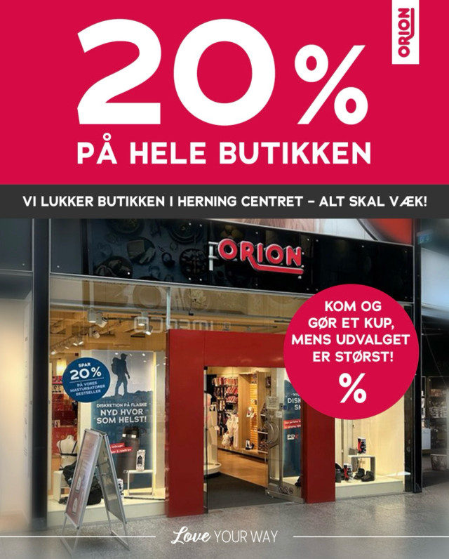 VI LUKKER BUTIKKEN! SPAR 20% PÅ ALT! ✨