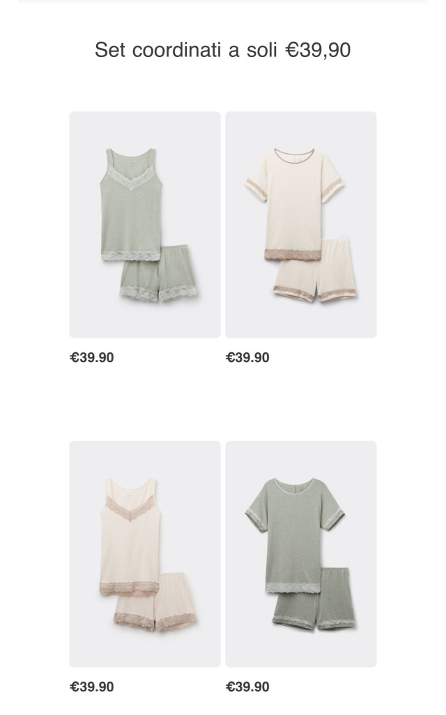 Set pigiama