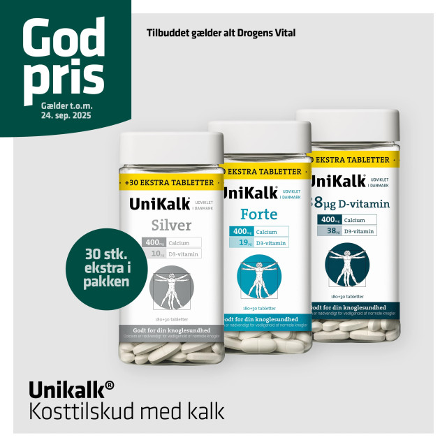 +30 ekstra tabletter