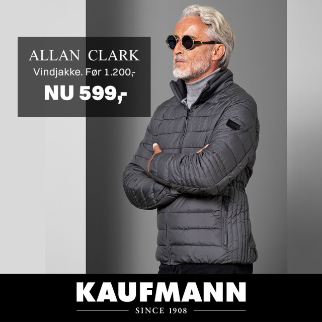Vindjakke fra Allan Clark – kun 599,-
