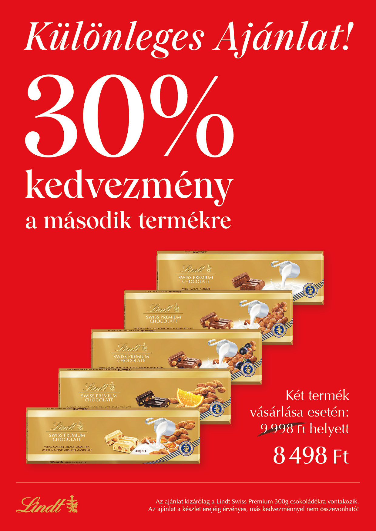 30% kedvezmény a második termékre