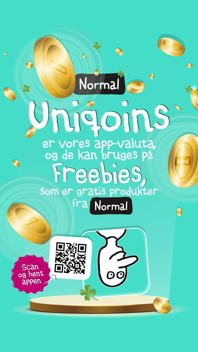 Vind Uniqoins i NORMAL appen!