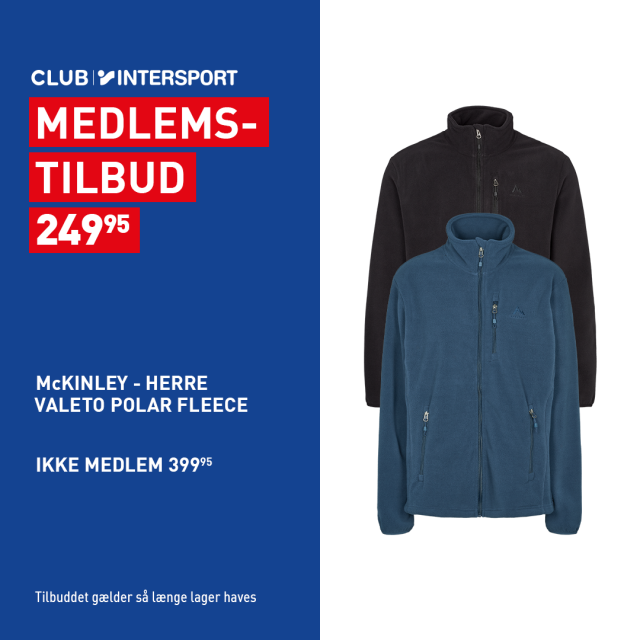 Klubtilbud - McKinley fleecejakke - Herre