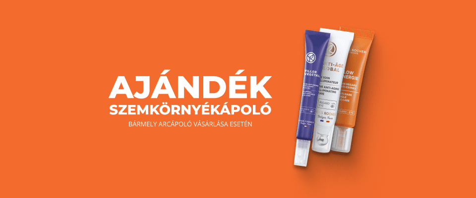 AJÁNDÉK SZEMKÖRNYÉKÁPOLÓ BÁRMELY ARCÁPOLÓ VÁSÁRLÁSA ESETÉN