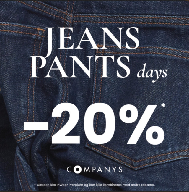 Jeans og Pants days | 20% 👖