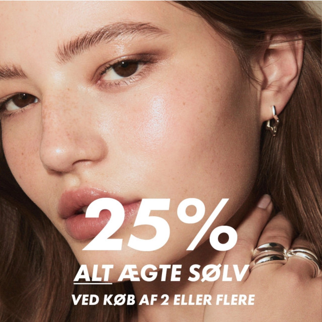25% på alt ægte sølv ved køb af 2 eller flere✨