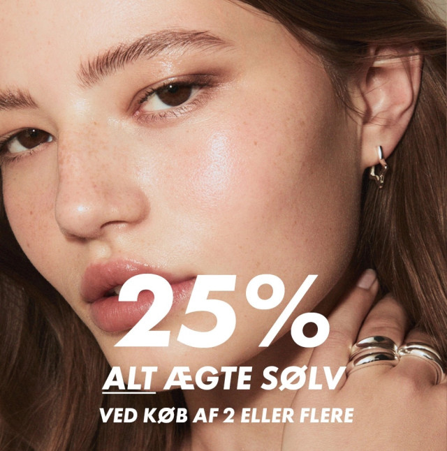 25% på ALT ægte sølv ved køb af 2 eller flere
