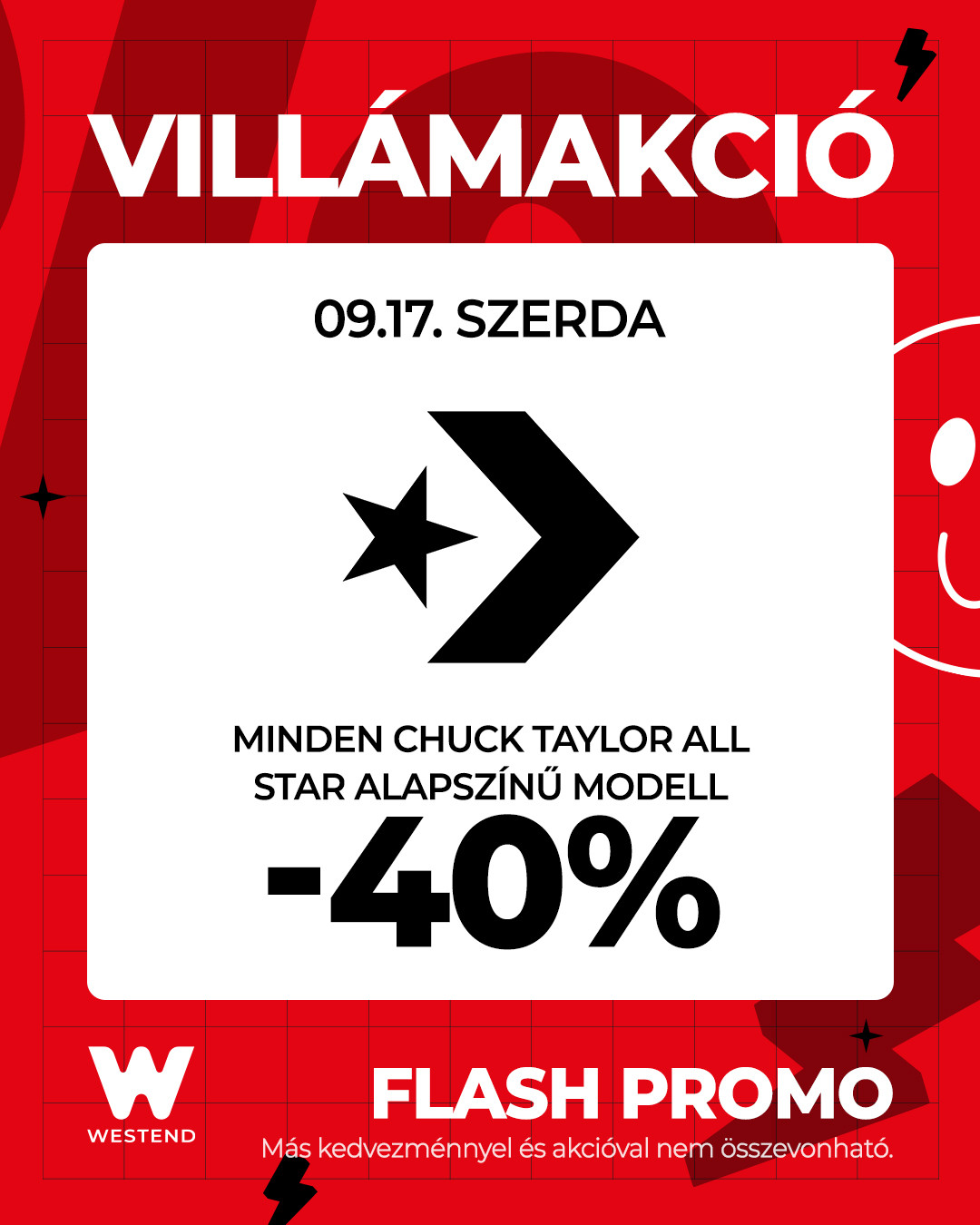 VILLÁMAKCIÓ a Converse-ben!