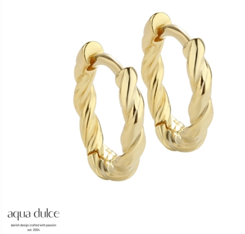 Curly hoop small | Aqua Dulce