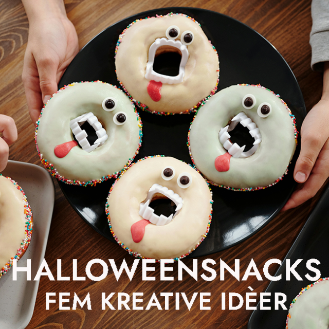 Fem idéer til kreative halloweensnacks – nemme, uhyggelige og sjove