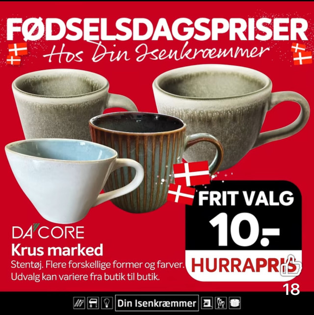 Stort Krus marked🇩🇰