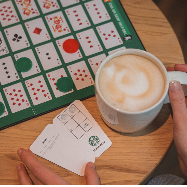 HUSK dit stempelkort på Starbucks