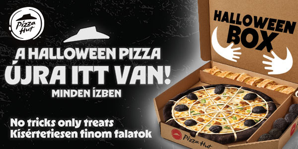 👻Fekete Halloween Pizza a Pizza Hutban👻