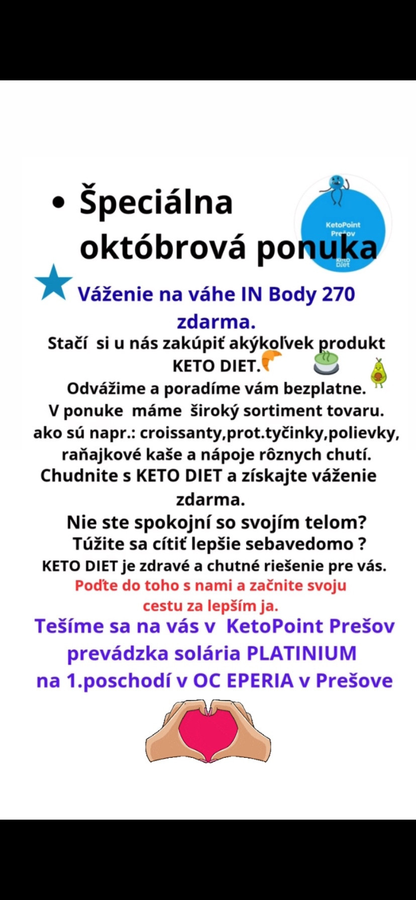 Váženie na IN Body 270 zdarma. 