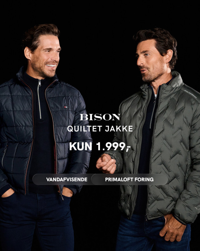 Bison quiltet jakke