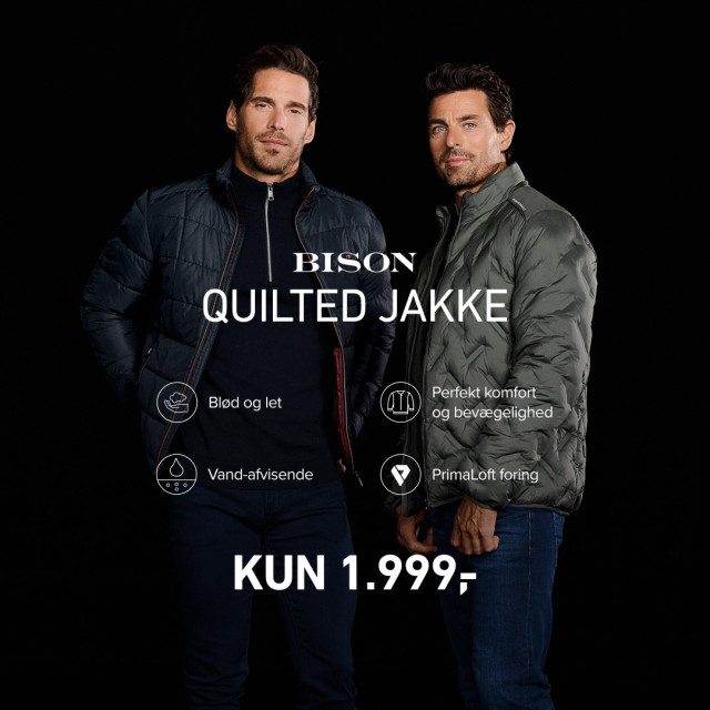 Bison quiltet jakke