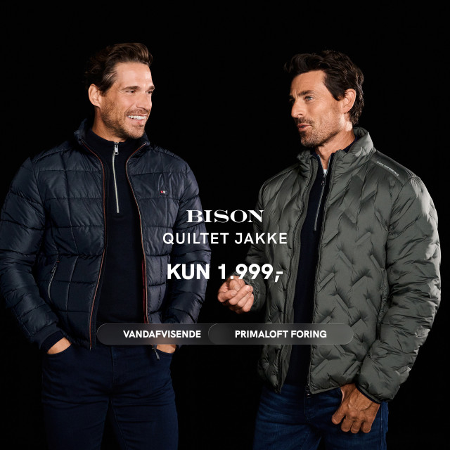 Bison quiltet jakke