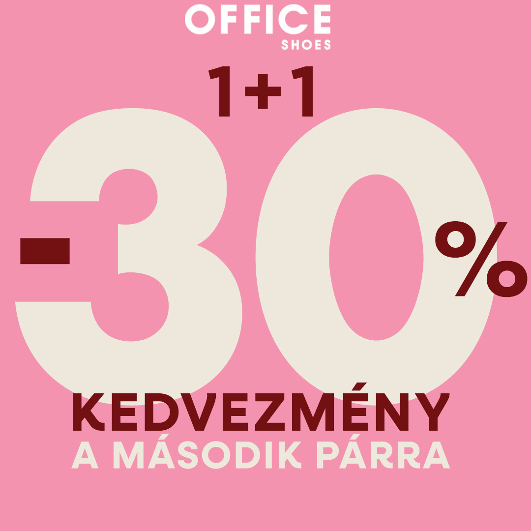 -30% a második pár cipőre az Office Shoesban!