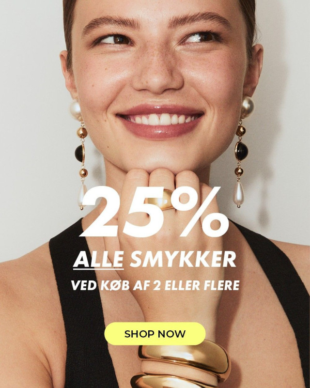 25% på alle smykker ved køb af 2 eller flere 🌟🤩