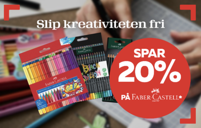 Spar 20% på Faber-Castell 🤩