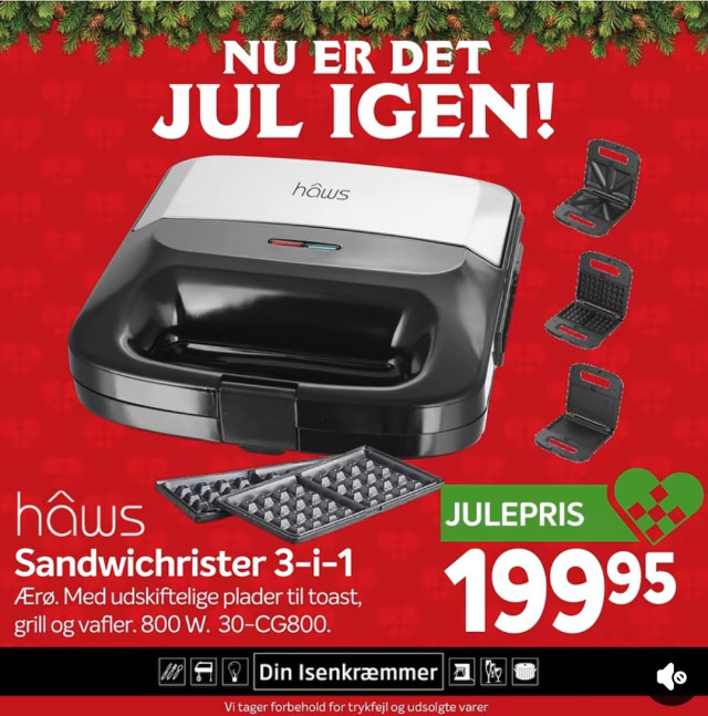 Sandwichrister 3-i-1