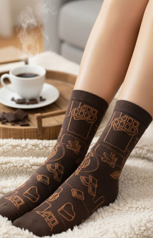 SKARPETKI W KOLORACH CZEKOLADY GATTA&WEDEL 🤎