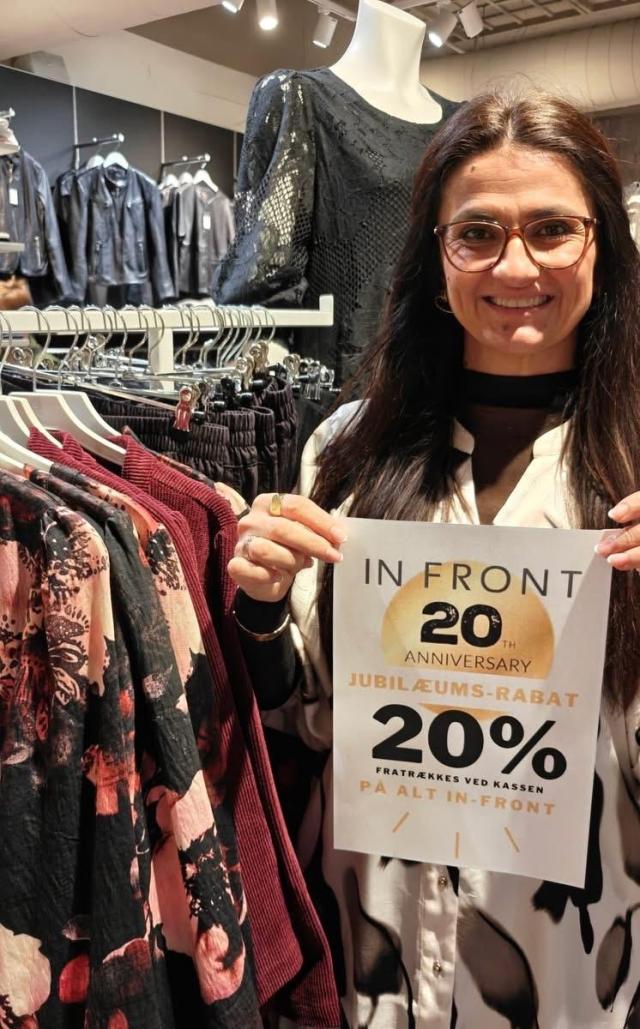 SPAR MINDST -20% på alt IN-FRONT 