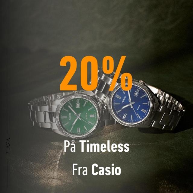 Black Month! 20% på Timeless fra Casio