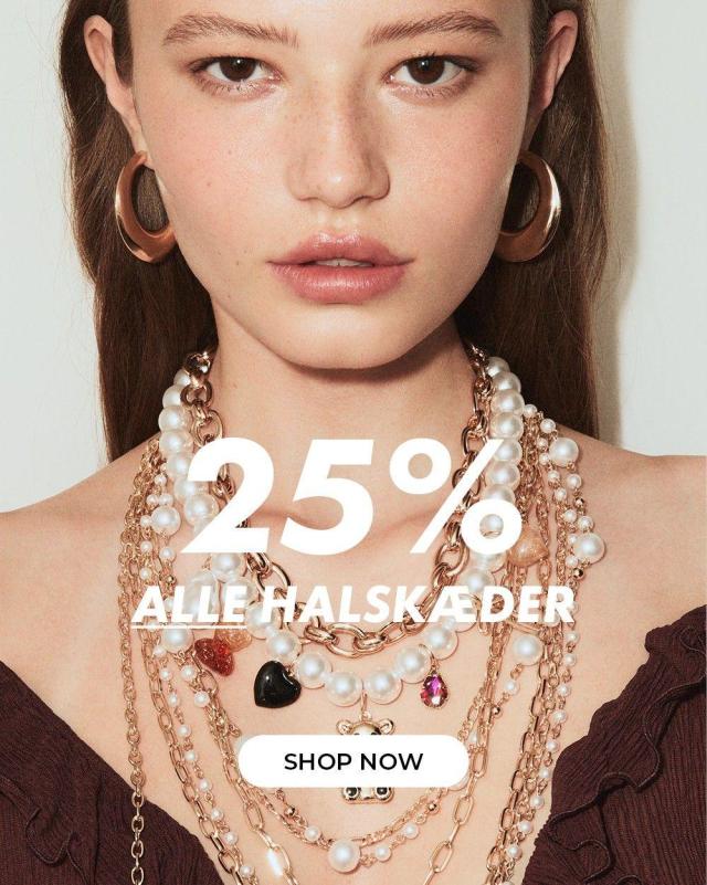25% på alle halskæder 🌟