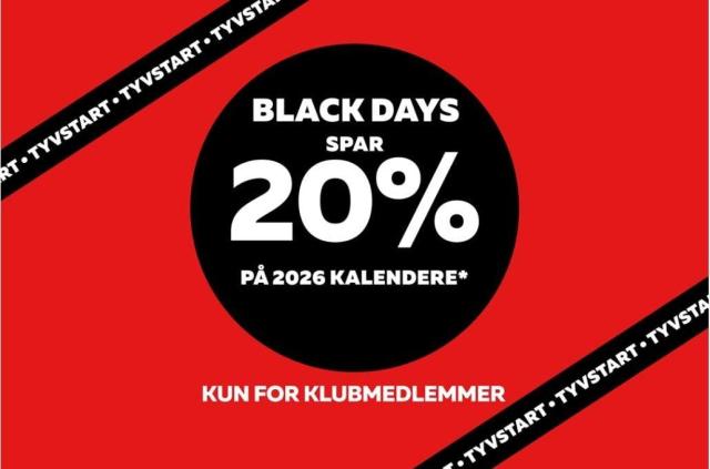 20% på 2026 kalendere*