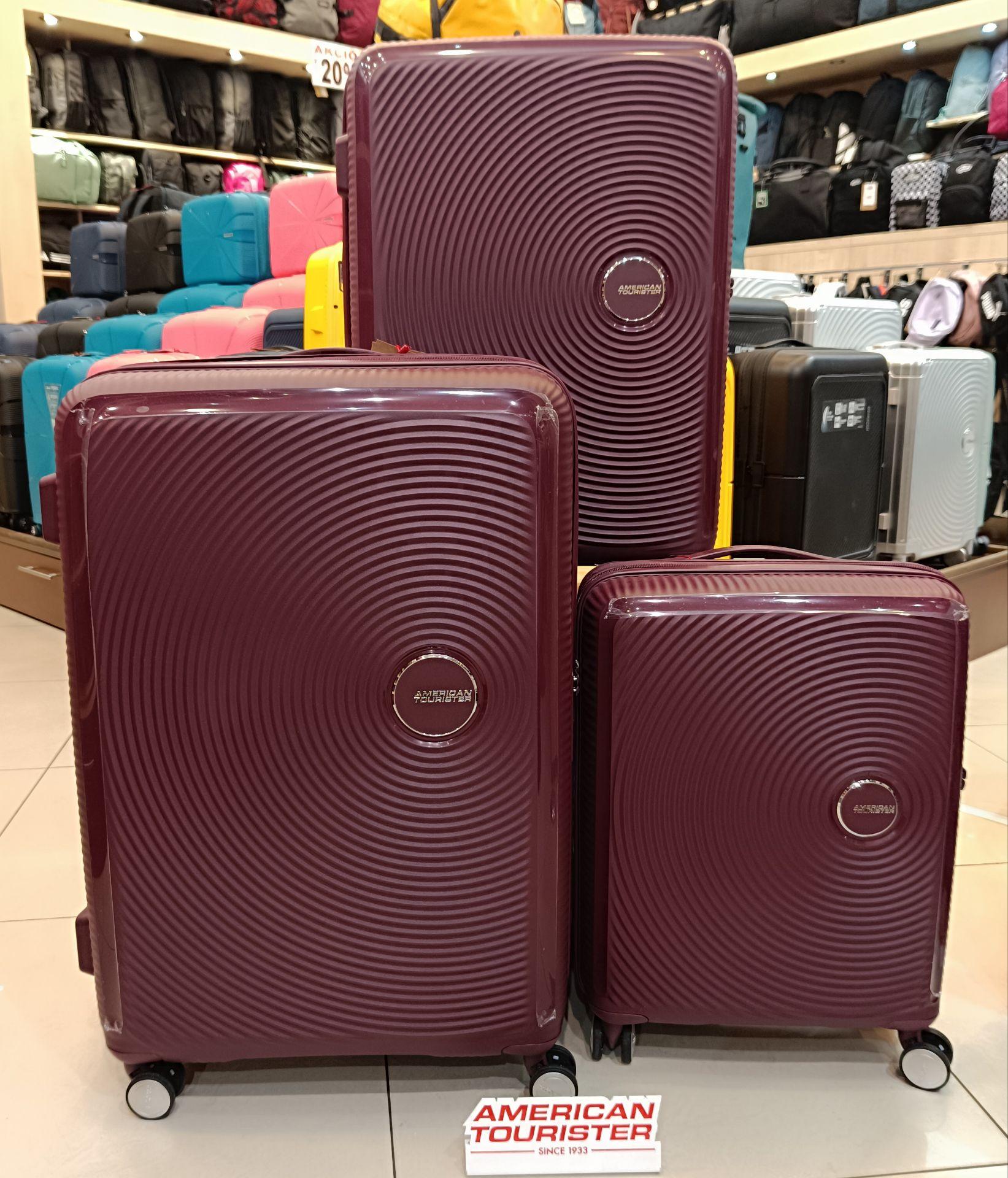 Bordó American Tourister bőrönd szett!