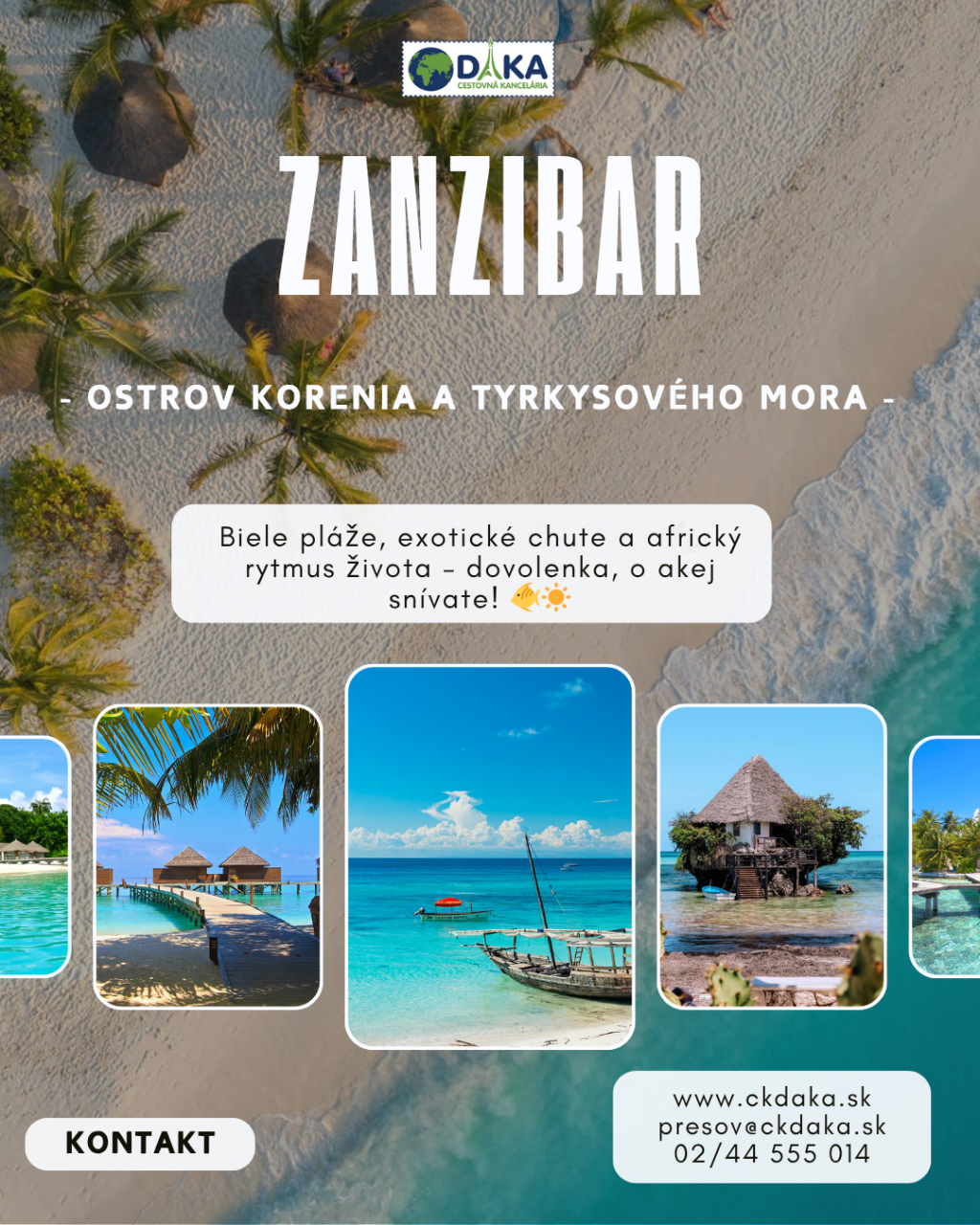 🌴✨ Zažite exotickú dovolenku snov na magickom Zanzibare!