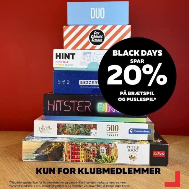 20% på spil og puslespil*