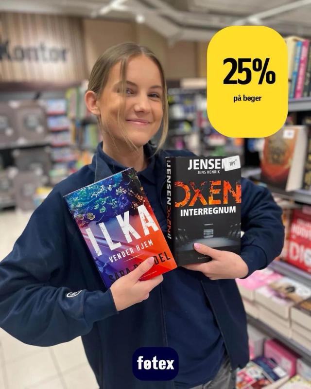 Spar 25% på bøger i føtex