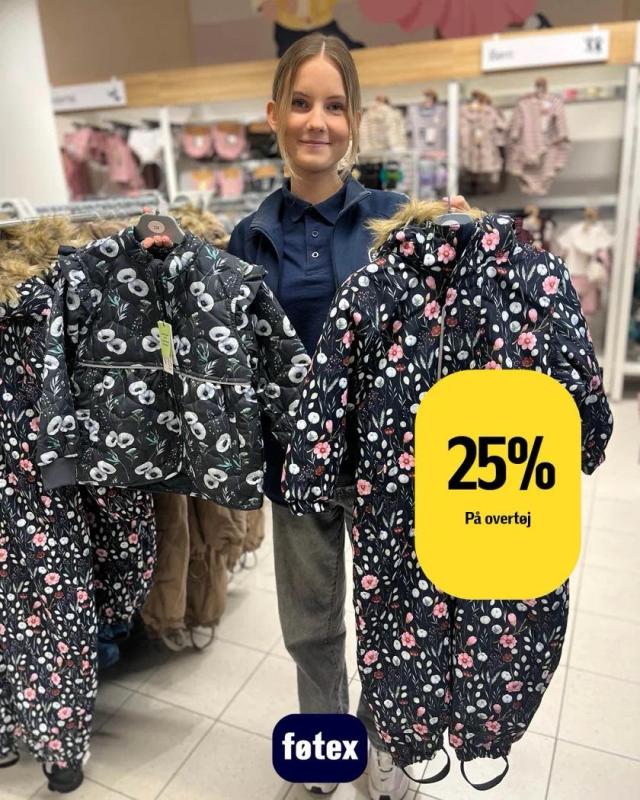 Spar 25% på overtøj 