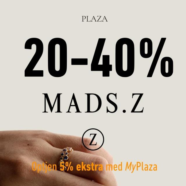 20-40% på Mads Z!