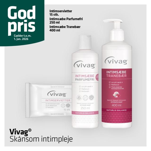 Intimservietter til tasken