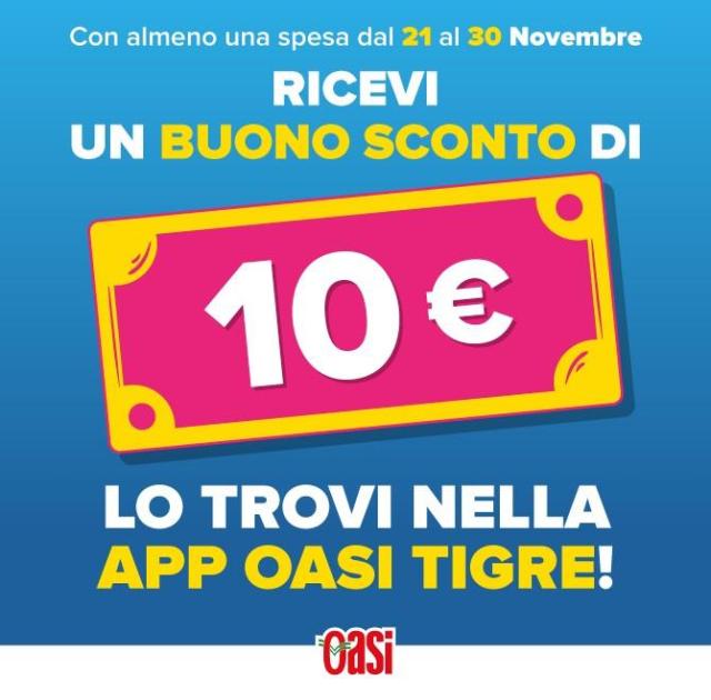 Buono sconto di 10€ per te