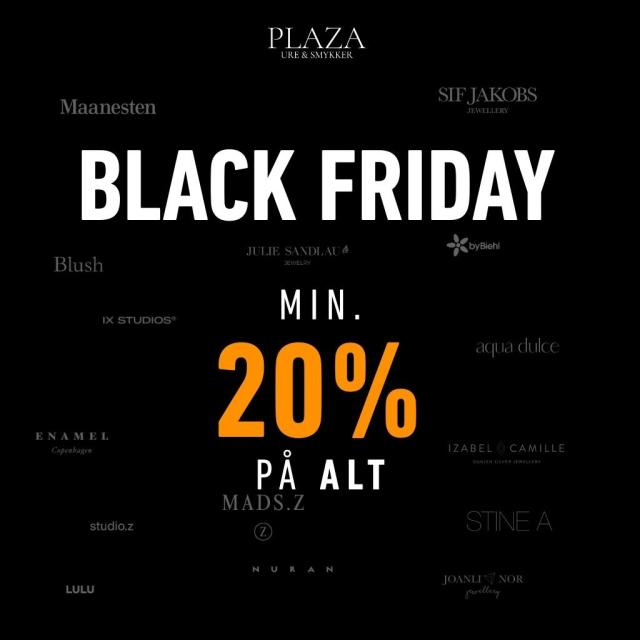 BLACK FRIDAY! Spar min. 20% på ALT!