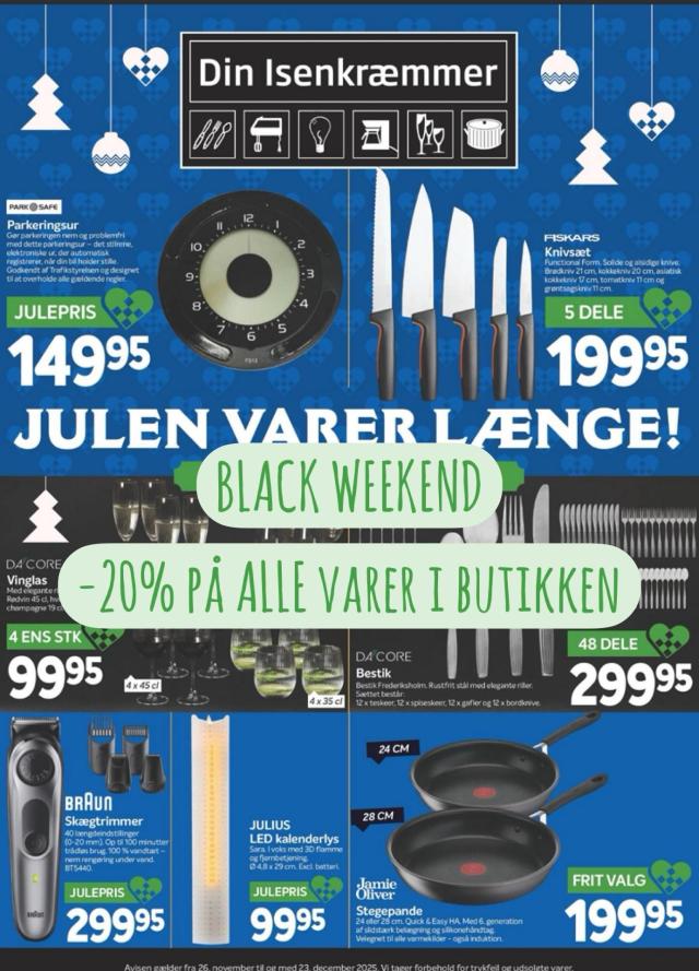 Fredag vi har åbent helt til kl.21.00😀 