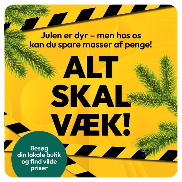 🎄 Julen er dyr – men hos os kan du spare masser af penge!