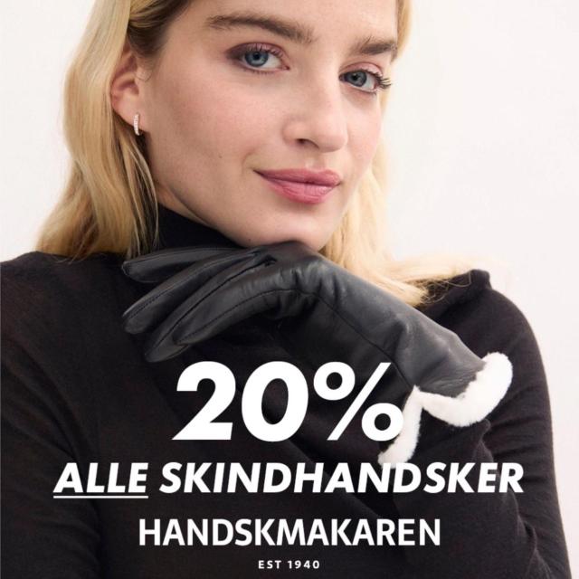 Spar 20% på vores skindhandsker 🧤