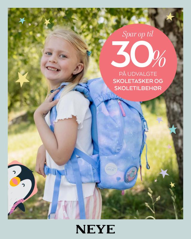 Spar op til 30% på skoletasker 🎒