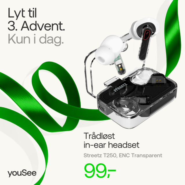 Adventstilbud | Trådløse høretelefoner
