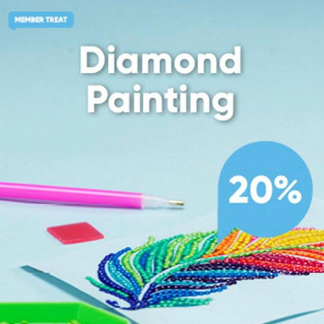 Spar 20% på diamond painting ⭐️