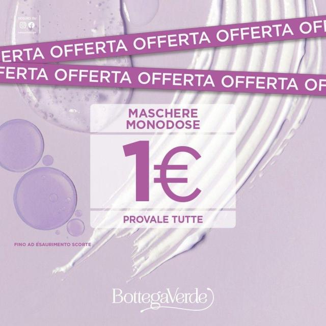 Maschere monodose a soli 1€!