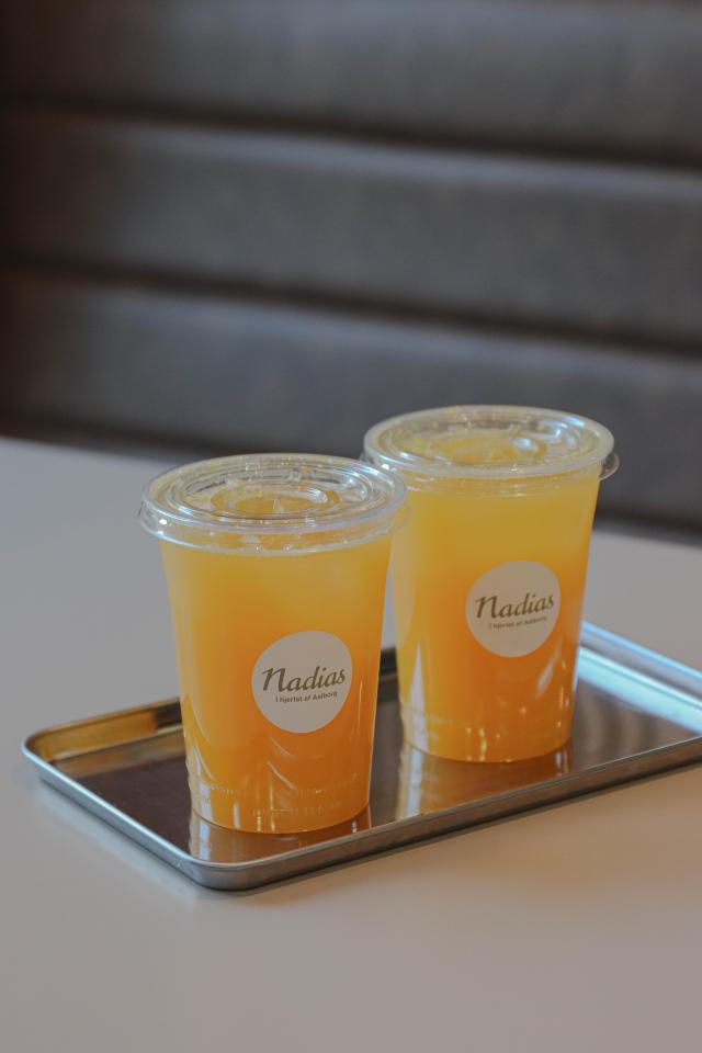 Prøv vores friskpresset appelsinjuice