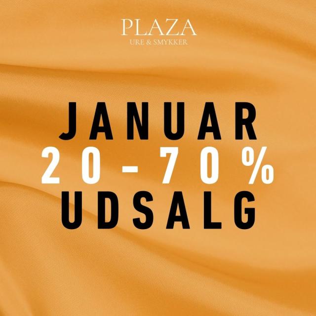 20-70%! Januarudsalg hos Plaza Ure & Smykker!